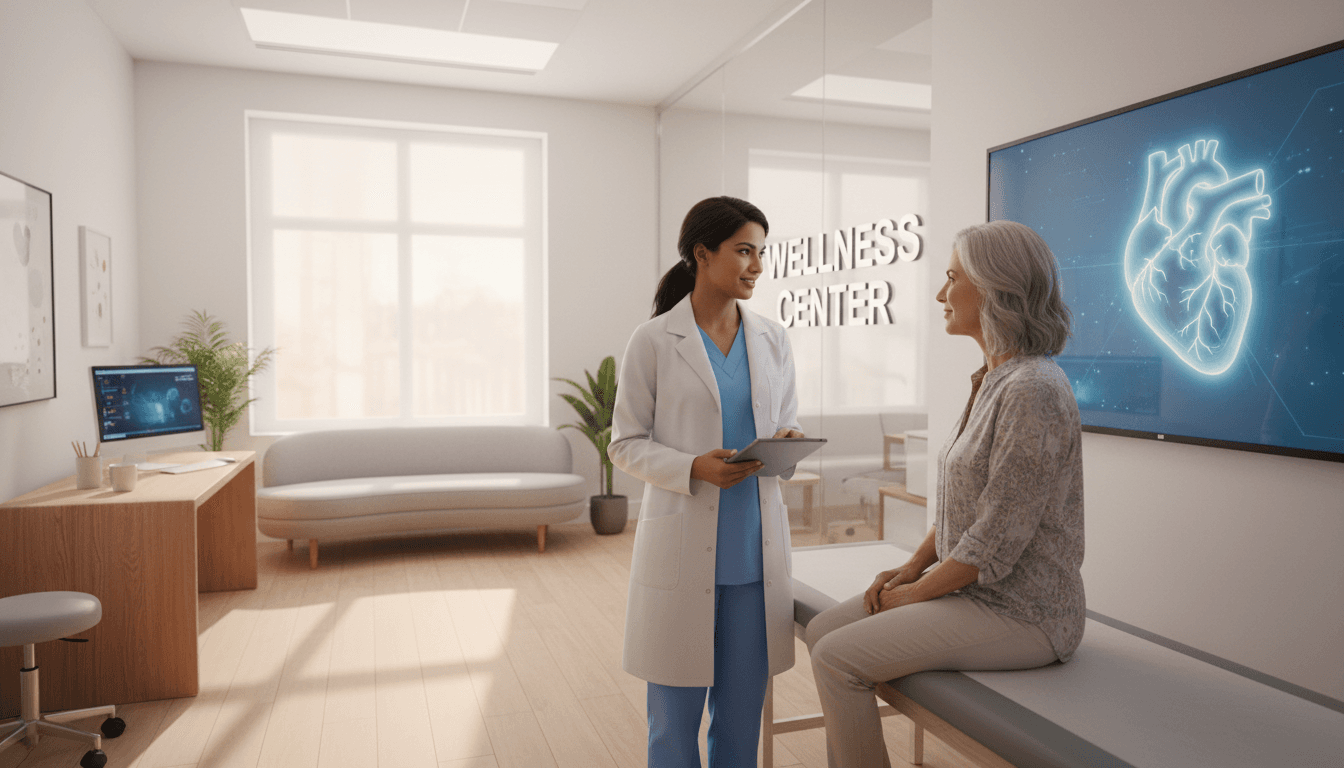 Healthcare provider consulting with patient in comfortable clinical environment